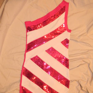Off the Sholder 2B BEBE Sequin Dress